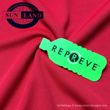 Tissu en maille birdeye tricoté recyclé à 100% de polyester pour les vêtements de sport OTHER STYLE / DESIGN
